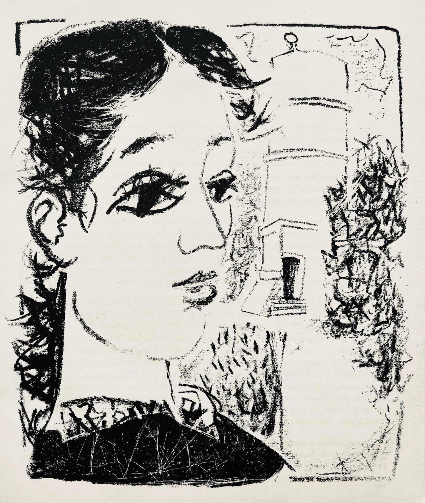 Andr Marchand, Composition, Pierre Feu Provence Noire, Lithograph