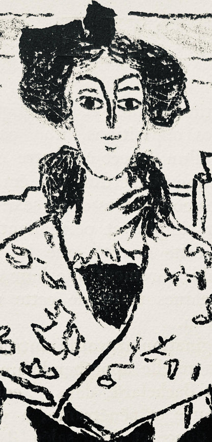 Andr Marchand, Composition, Pierre Feu Provence Noire, Lithograph