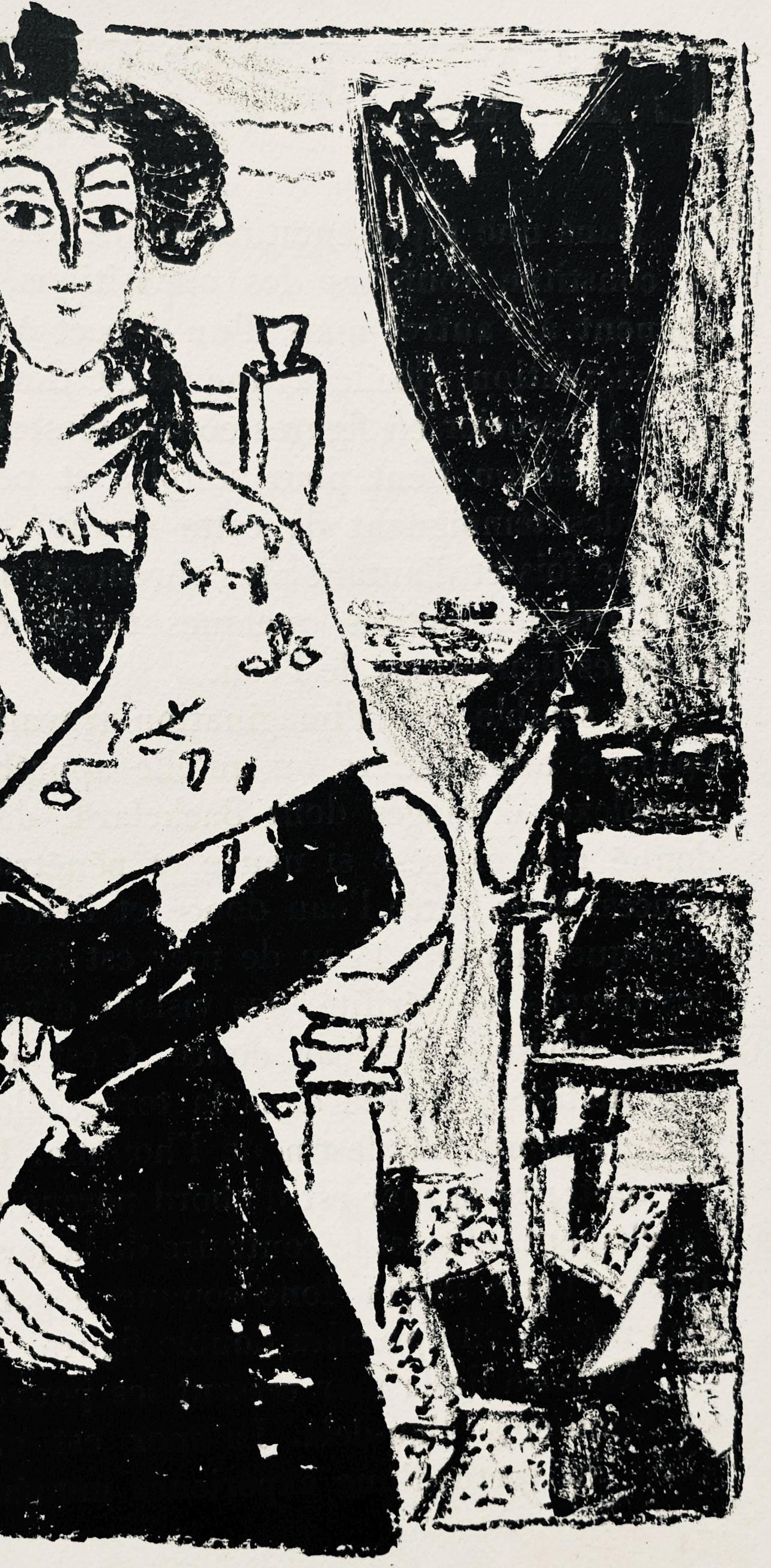 Andr Marchand, Composition, Pierre Feu Provence Noire, Lithograph