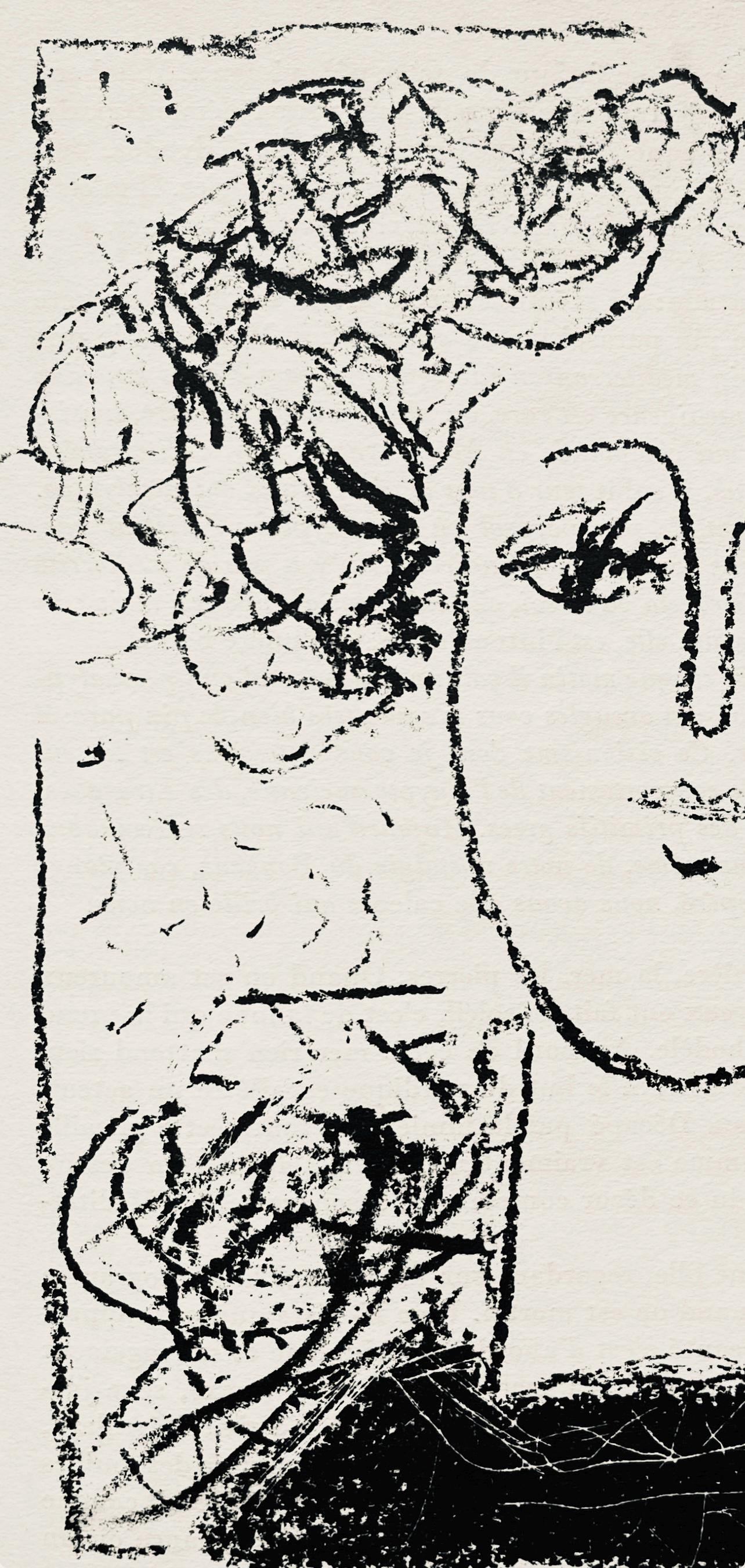 Andr Marchand, Composition, Pierre Feu Provence Noire, Lithograph