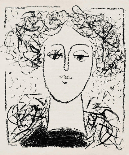 Andr Marchand, Composition, Pierre Feu Provence Noire, Lithograph