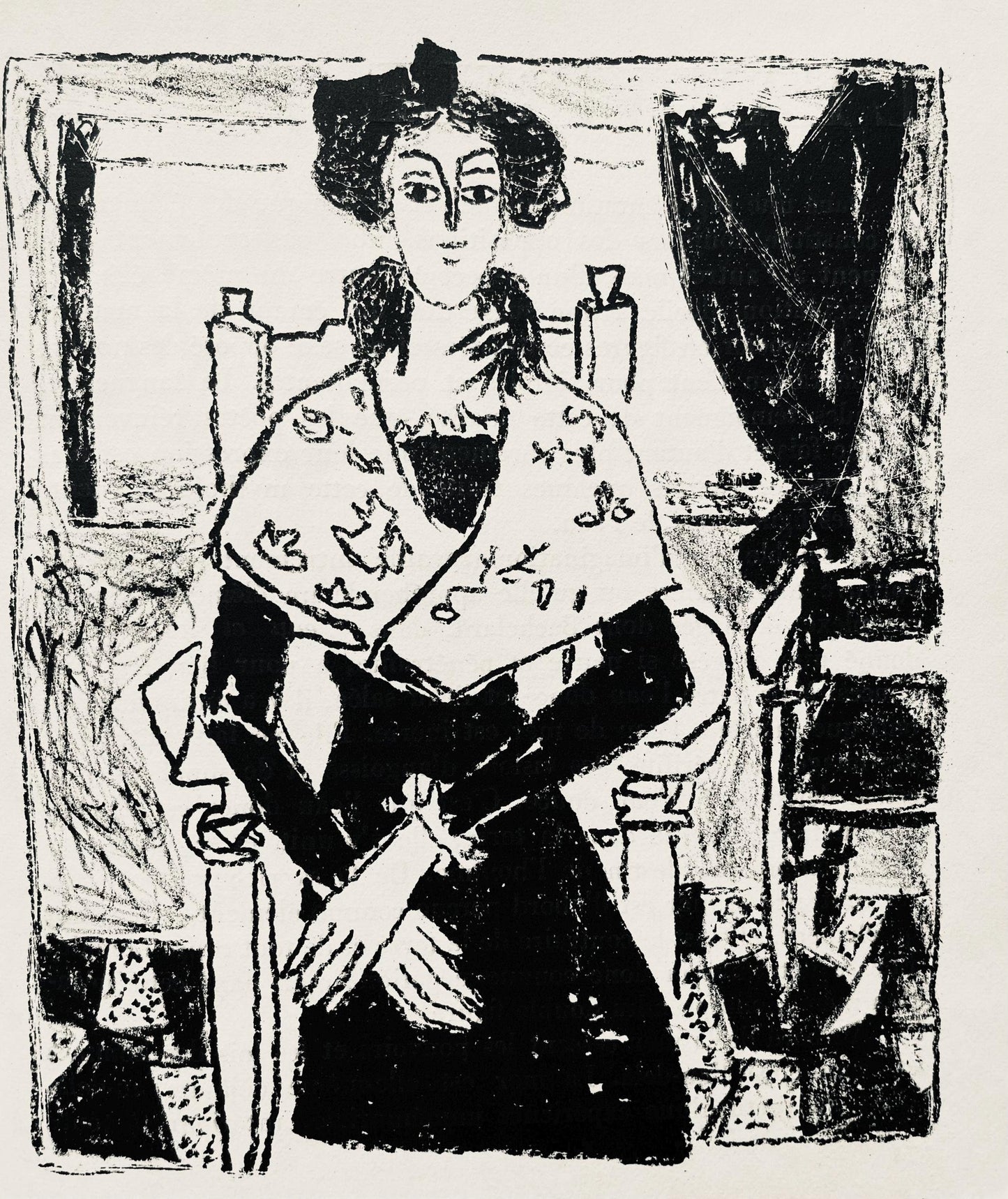 Andr Marchand, Composition, Pierre Feu Provence Noire, Lithograph