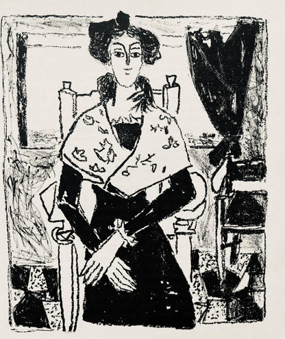 Andr Marchand, Composition, Pierre Feu Provence Noire, Lithograph