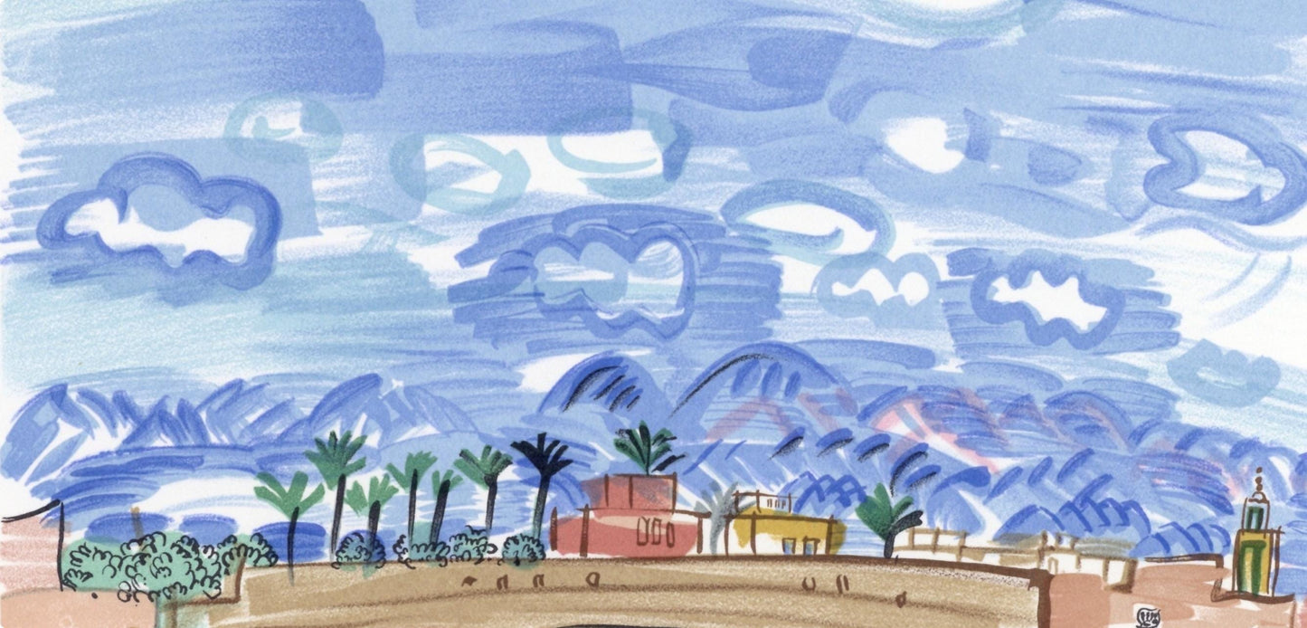 Raoul Dufy, Au Maroc, Lettre Mon Peintre Raoul Dufy, Lithograph