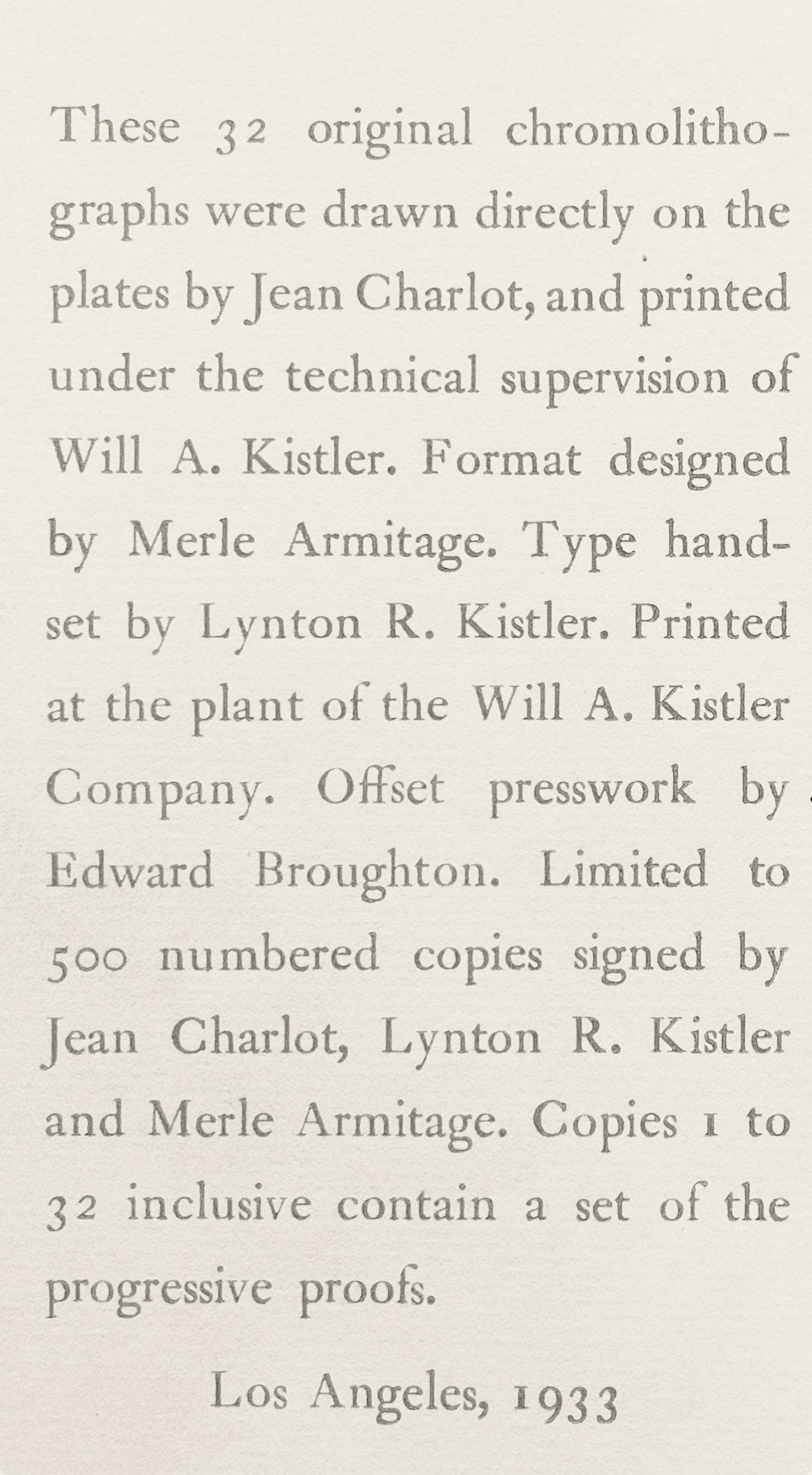 Lithograph - Jean Charlot - Composition