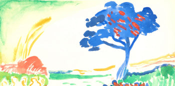Andr Derain, Paysage De L'Arbre Bleu, Douze Contemporains, Lithograph