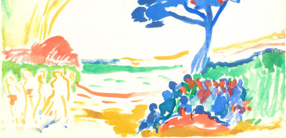 Andr Derain, Paysage De L'Arbre Bleu, Douze Contemporains, Lithograph