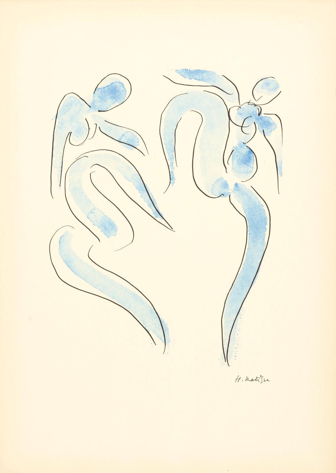 Henri Matisse, La Danse, Douze Contemporains, Lithograph