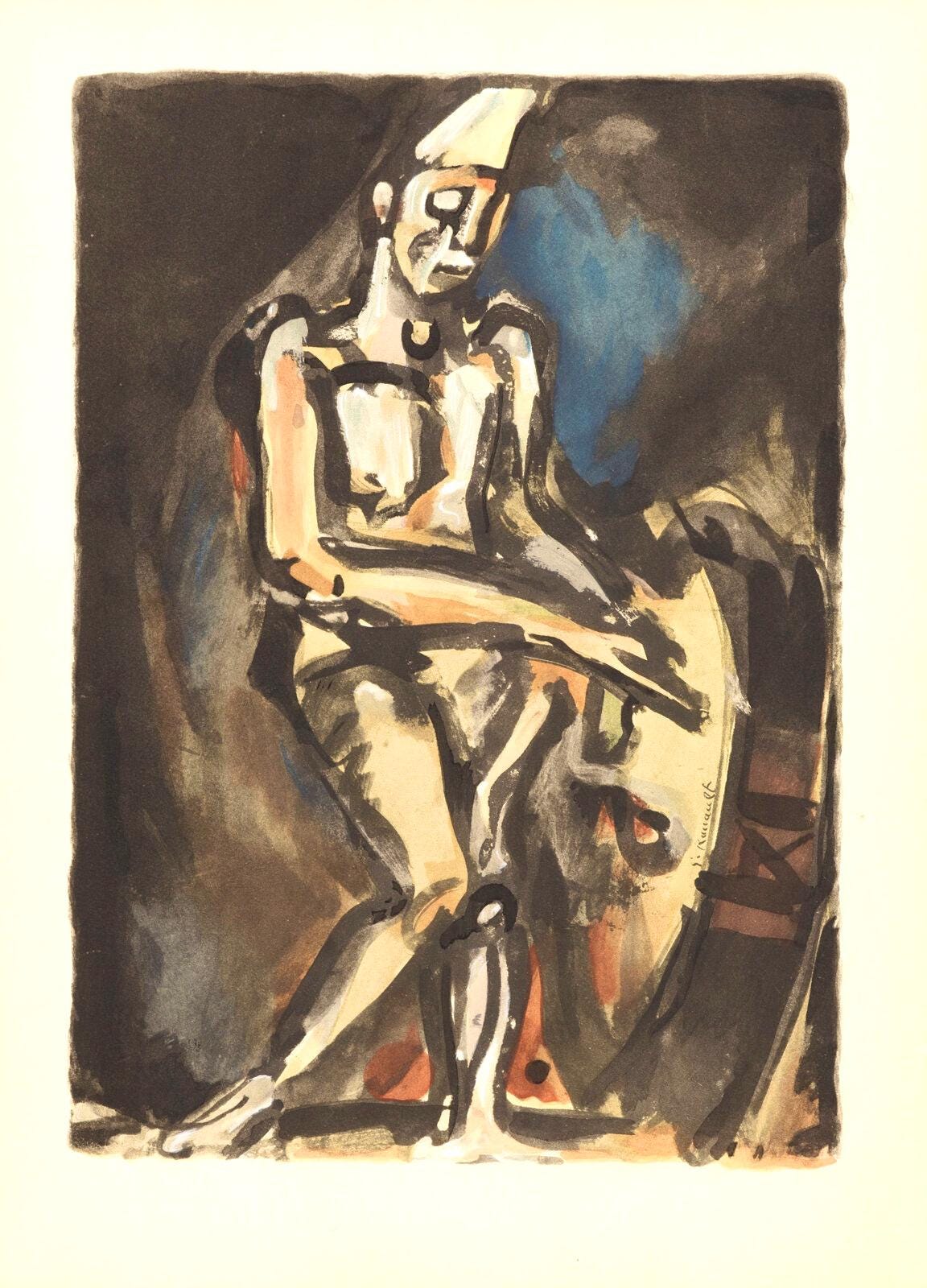 Georges Rouault, Portrait, Douze Contemporains, Lithograph