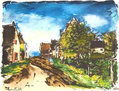 Maurice De Vlaminck, Paysage D'Ile-De-France, Douze Contemporains, Lithograph