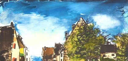 Maurice De Vlaminck, Paysage D'Ile-De-France, Douze Contemporains, Lithograph