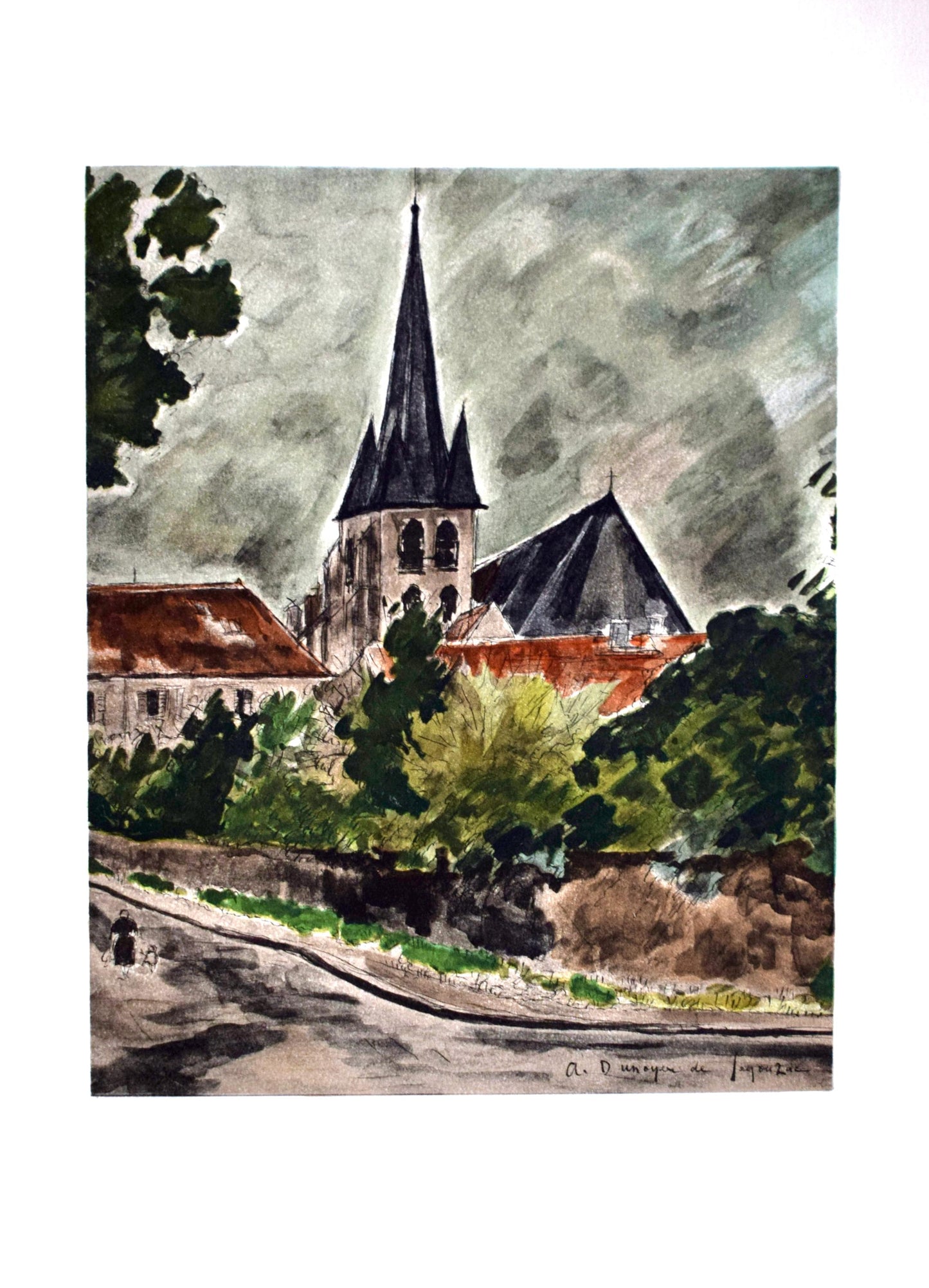 Andr Dunoyer De Segonzac, Composition, Les Peintres Mes Amis, Lithograph