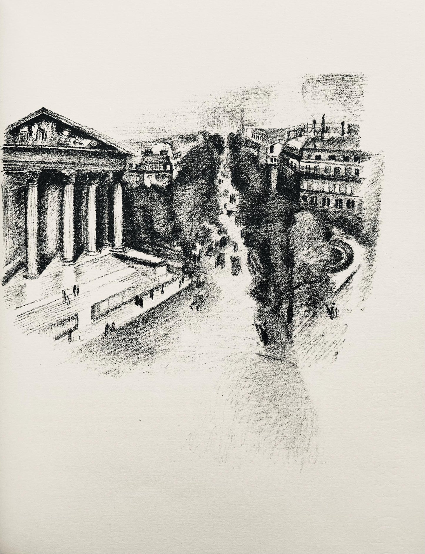 Robert Delaunay, La Madeleine Et Les Boulevard (Habasque 720-728), Allo! Paris!, Lithograph