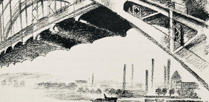 Robert Delaunay, Le Pont Arien (Habasque 720-728), Allo! Paris!, Lithograph