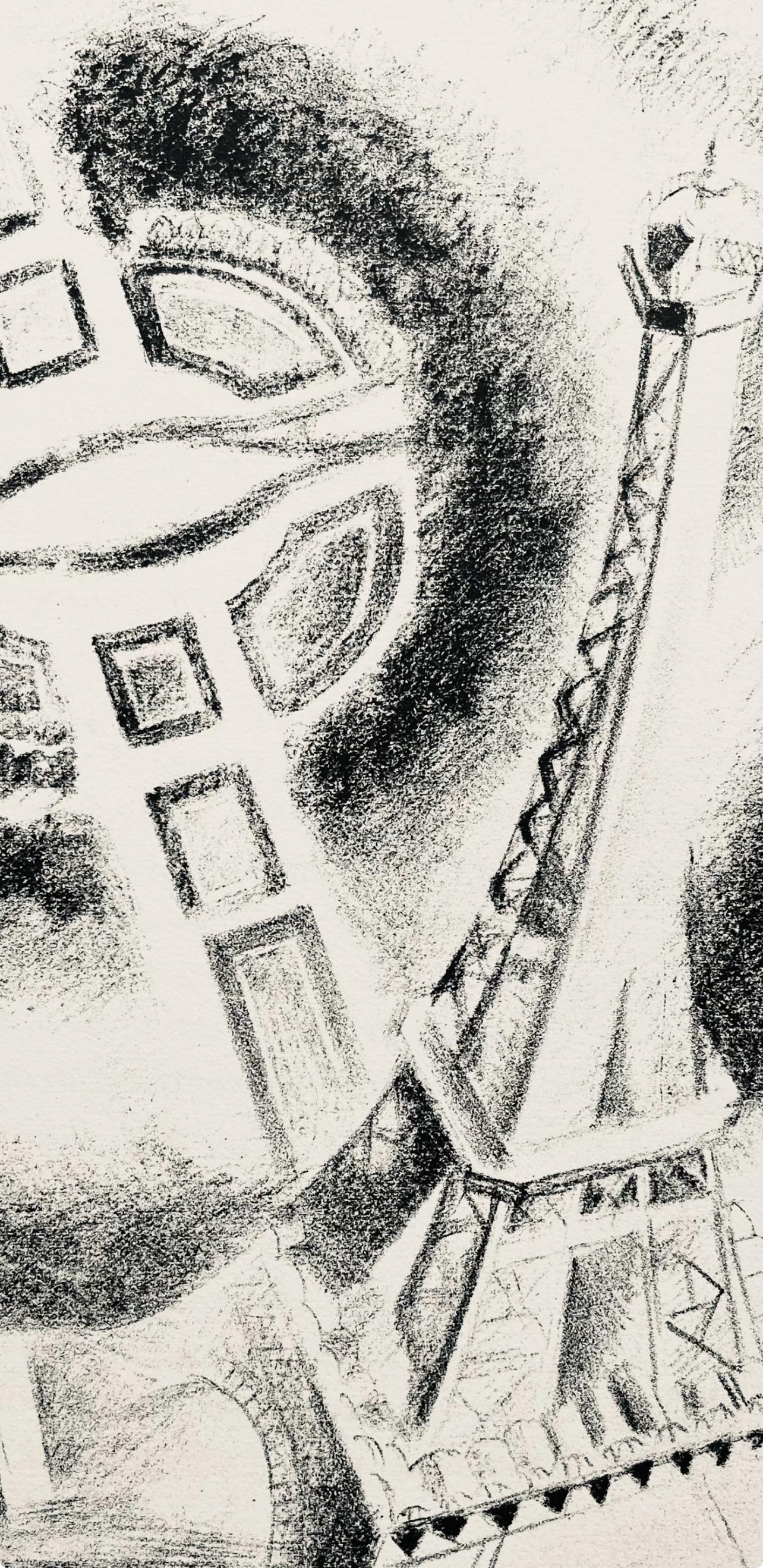Robert Delaunay, La Tour et le Champ de Mars (Habasque 720-728), Allo! Paris!, Lithograph