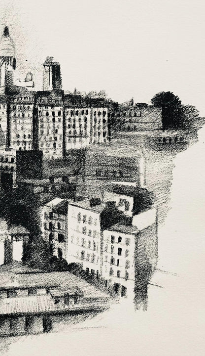 Robert Delaunay, La Butte Montmartre Et Le Sacre-Cur (Habasque 720-728), Allo! Paris!, Lithograph