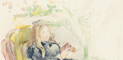 Berthe Morisot, Jeune Femme Sur Le Sofa, Berthe Morisot Seize Aquarelles, Lithograph