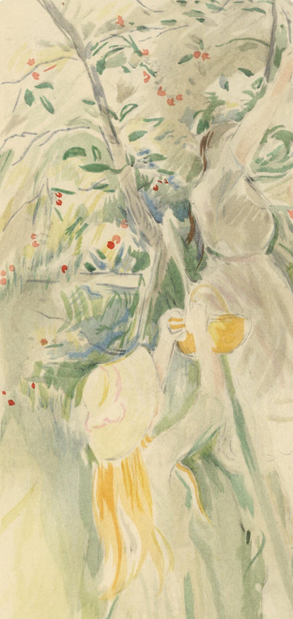 Berthe Morisot, Le Cerisier, Berthe Morisot Seize Aquarelles, Lithograph