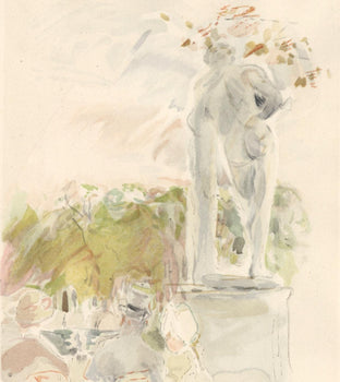 Berthe Morisot, Les Tuileries, Berthe Morisot Seize Aquarelles, Lithograph