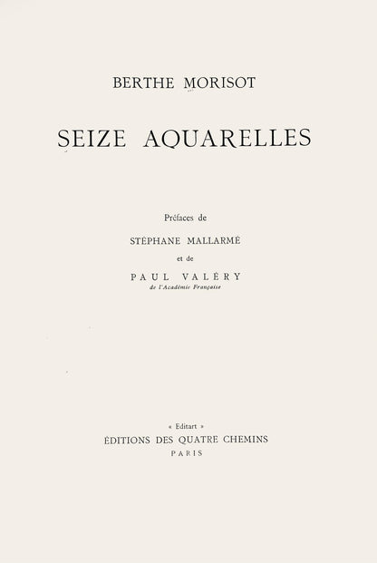 Berthe Morisot, Le Goter, Berthe Morisot Seize Aquarelles, Lithograph