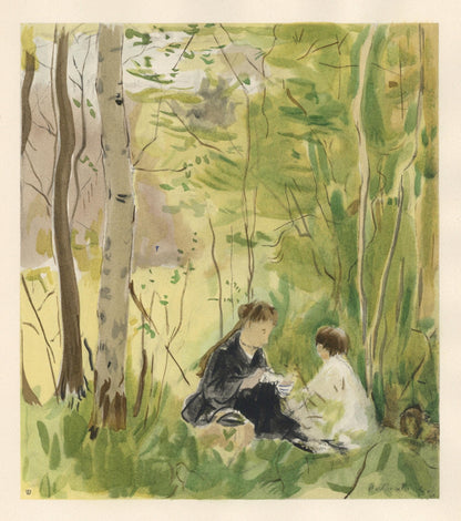 Berthe Morisot, Le Goter, Berthe Morisot Seize Aquarelles, Lithograph