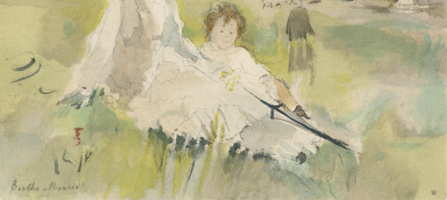 Berthe Morisot, Jeune Femme Et Enfant Dans L'Herbe (Mme Gobillard Et Sa Fille), Berthe Morisot