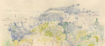 Berthe Morisot, Montagne Du Chteau Nice Vu De Cimise, Berthe Morisot Seize Aquarelles, Lithograph
