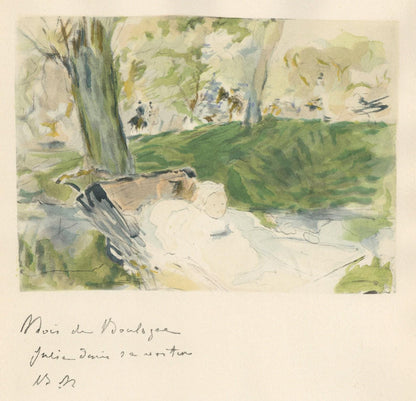 Berthe Morisot, Bibi Dans Sa Voiture Au Bois, Berthe Morisot Seize Aquarelles, Lithograph