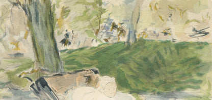 Berthe Morisot, Bibi Dans Sa Voiture Au Bois, Berthe Morisot Seize Aquarelles, Lithograph