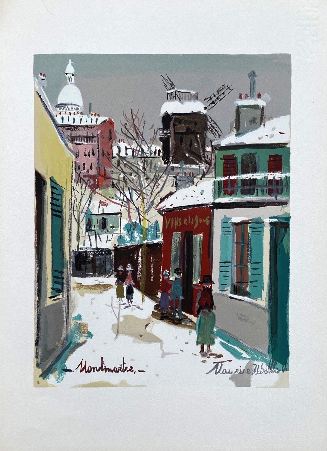 Maurice Utrillo, Composition, Les Peintres Mes Amis, Woodcut