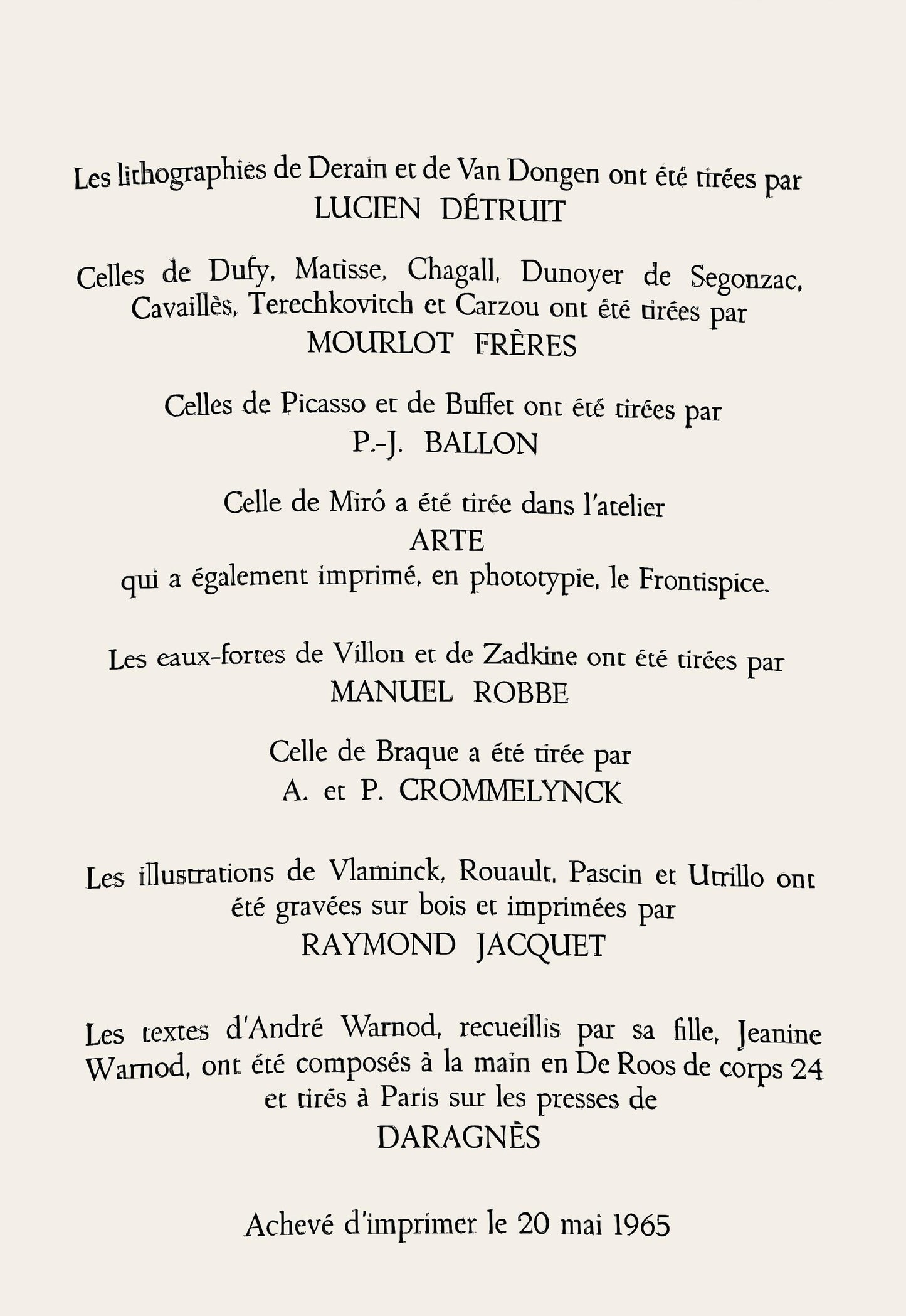 Maurice Utrillo, Composition, Les Peintres Mes Amis, Woodcut