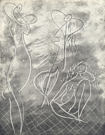 Pablo Picasso, Trois Baigneuses (Bloch 361A-E; Baer 683-688; Cramer 38), La Chvre-Feuille, Engraving