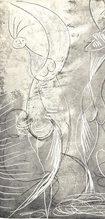 Pablo Picasso, Femme Assise Et Deux Danseuses (Bloch 361A-E; Baer 683-688; Cramer 38), La