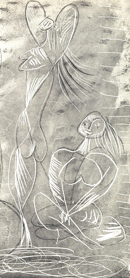 Pablo Picasso, Femme Assise Et Deux Danseuses (Bloch 361A-E; Baer 683-688; Cramer 38), La