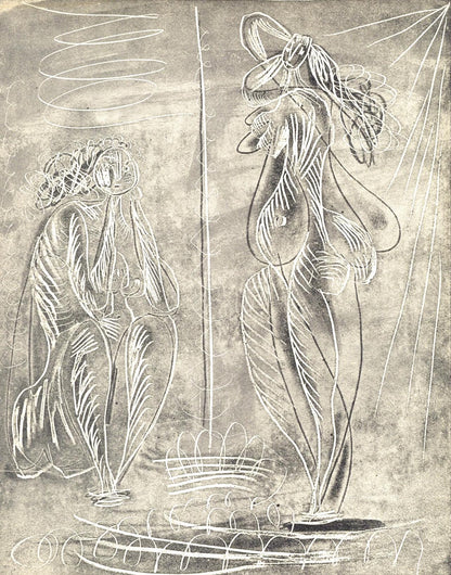 Pablo Picasso, Trois Baigneuses (Bloch 361A-E; Baer 683-688; Cramer 38), La Chvre-Feuille, Engraving