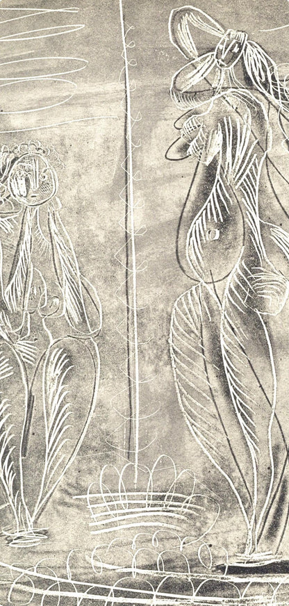 Pablo Picasso, Trois Baigneuses (Bloch 361A-E; Baer 683-688; Cramer 38), La Chvre-Feuille, Engraving