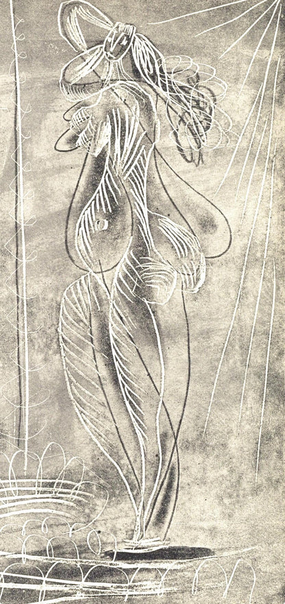 Pablo Picasso, Trois Baigneuses (Bloch 361A-E; Baer 683-688; Cramer 38), La Chvre-Feuille, Engraving