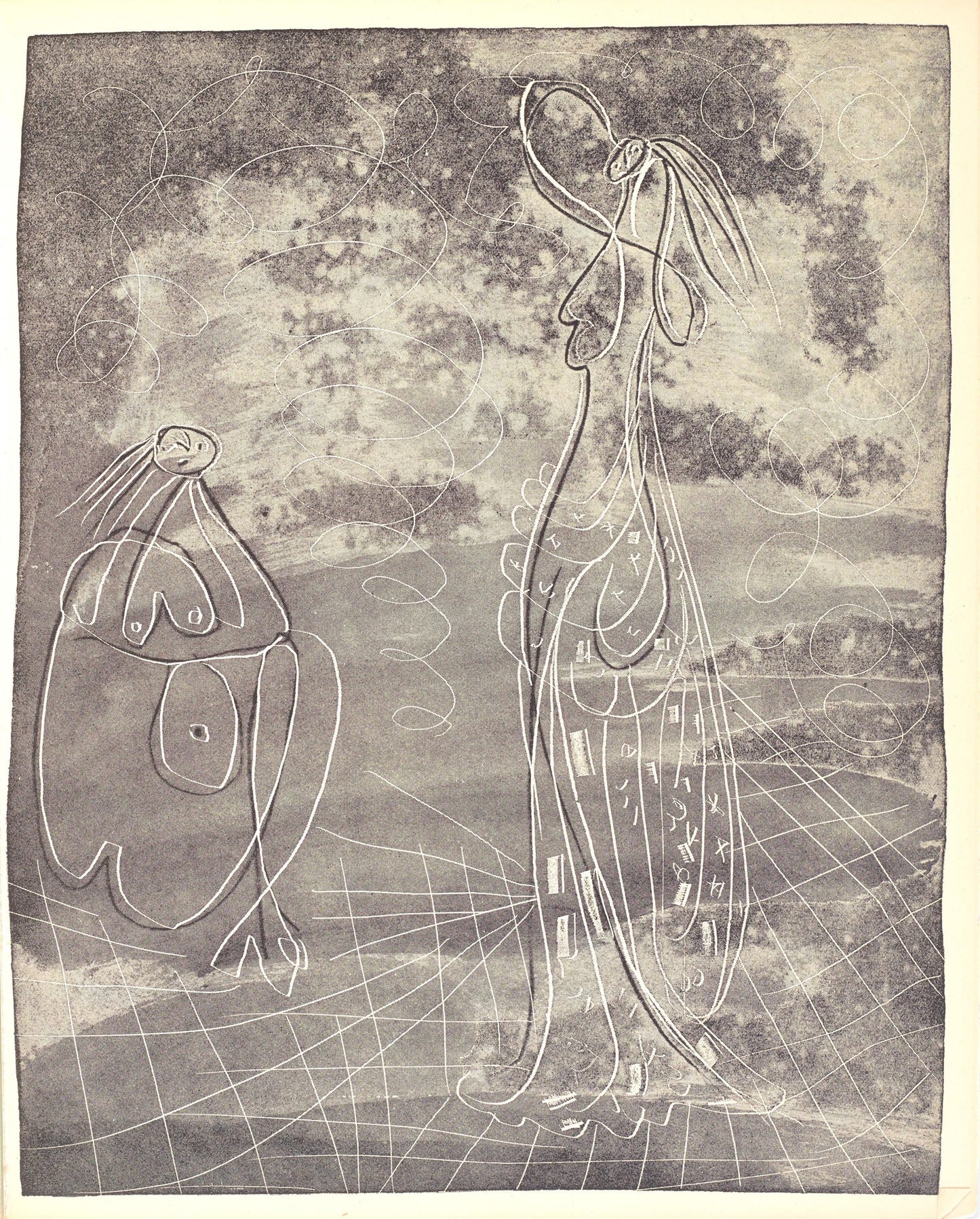 Pablo Picasso, Composition (Bloch 361A-E; Baer 683-688; Cramer 38), La Chvre-Feuille, Engraving