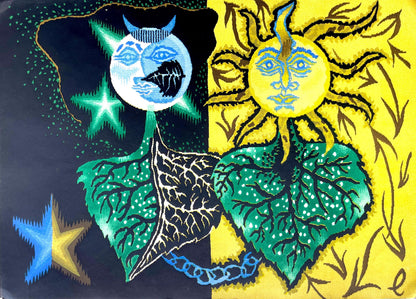 Jean Lurat, Les Gmeaux (Gemini), Les Signes Du Zodiaque, Lithograph