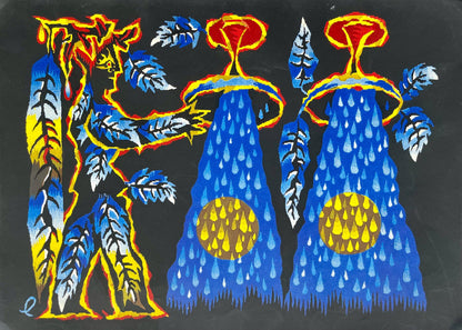 Jean Lurat, Le Verseau (Aquarius), Les Signes Du Zodiaque, Lithograph