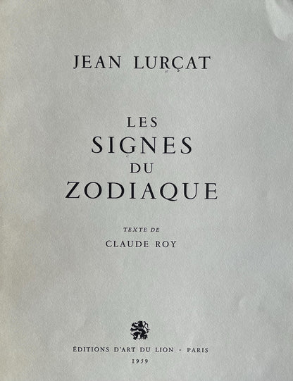 Jean Lurat, La Balance (Libra), Les Signes Du Zodiaque, Lithograph