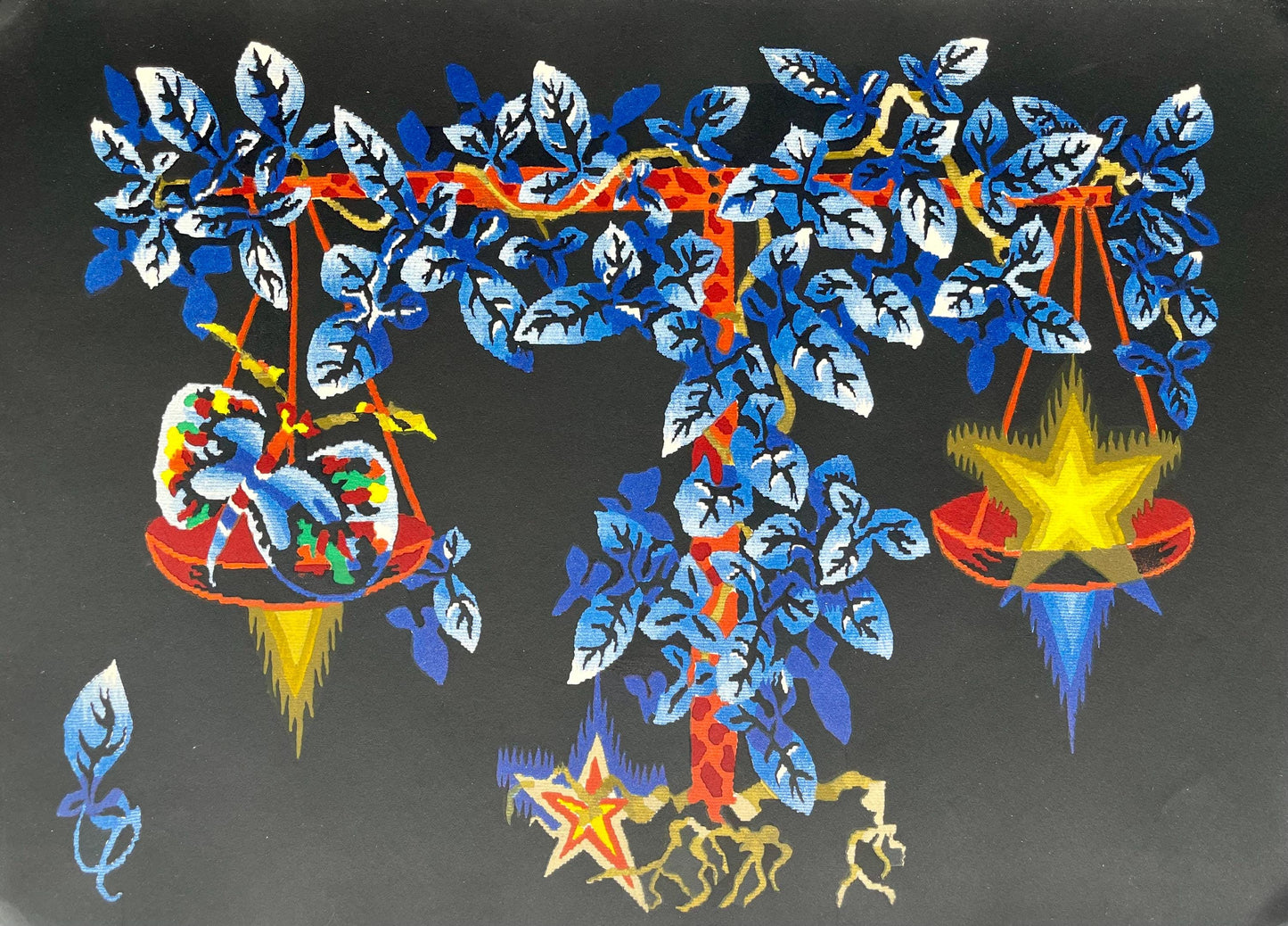 Jean Lurat, La Balance (Libra), Les Signes Du Zodiaque, Lithograph