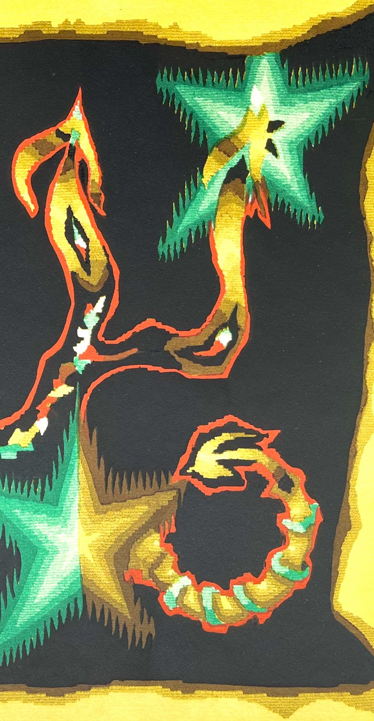 Jean Lurat, Le Scorpion (Scorpio), Les Signes Du Zodiaque, Lithograph