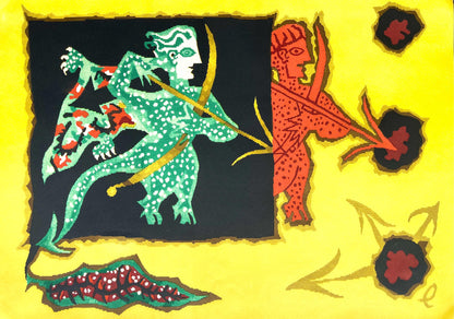 Jean Lurat, Le Sagitaire (Sagittarius), Les Signes Du Zodiaque, Lithograph