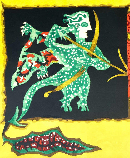 Jean Lurat, Le Sagitaire (Sagittarius), Les Signes Du Zodiaque, Lithograph