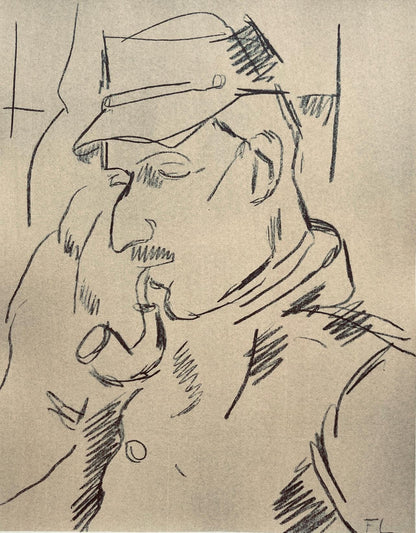 Fernand Lger, Portrait De Mon Caporal De La Cie. 5/4 Du Ier Genie, Fernand Lger, Dessins De Guerre,