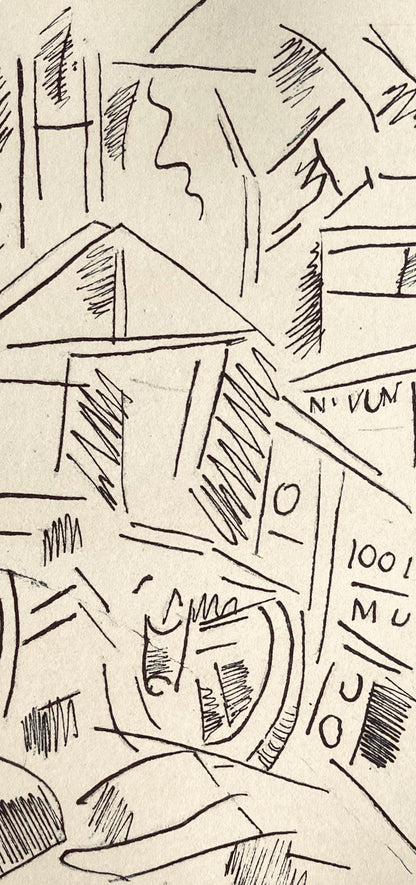 Fernand Lger, La Gare De Verdun, Fernand Lger, Dessins De Guerre, Lithograph