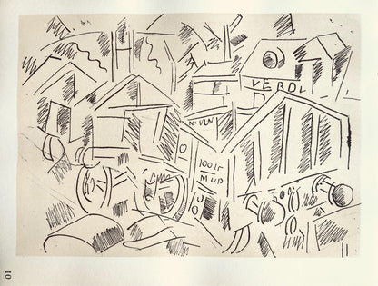 Fernand Lger, La Gare De Verdun, Fernand Lger, Dessins De Guerre, Lithograph