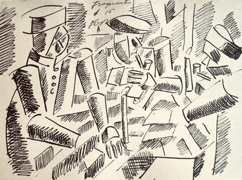 Fernand Lger, Soldats Au Repos, Fernand Lger, Dessins De Guerre, Lithograph