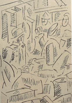 Fernand Lger, Soldats Jouant Aux Cartes, Fernand Lger, Dessins De Guerre, Lithograph